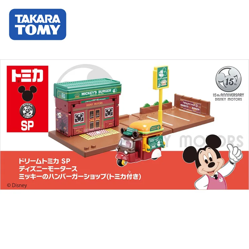 TAKARA TOMY simulation alloy car model girl toy Mickey Minnie Donald Duck classic car, girl boy toy, child holiday birthday gift