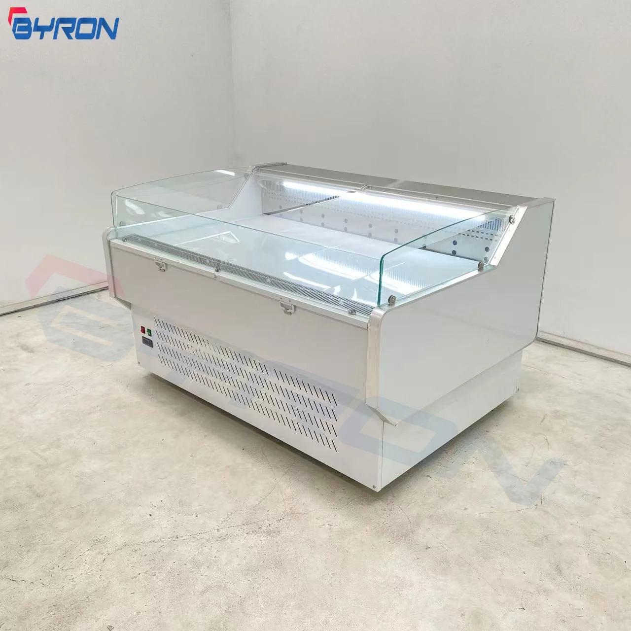 

Коммерческая холодильная витрина для мяса с прозрачной стеклянной дверью, холодильник самообслуживания, морозильная витрина для готовых блюд