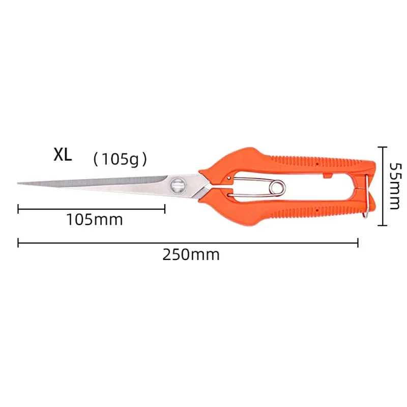 Grape Scissors Pruning Shears Garden Tool Vegetable Patch Bonsai Professional Joinery Stainless Steel Fruit Picking With Lock image 5