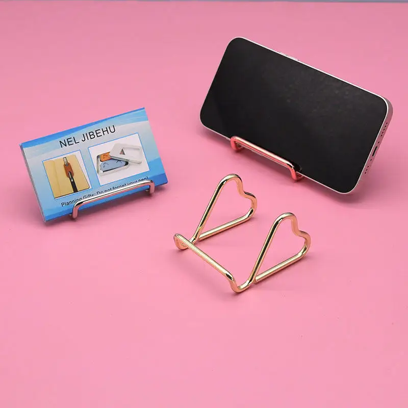 

Универсальная настольная металлическая подставка для телефона, креативный держатель для визиток, многофункциональная декоративная подставка