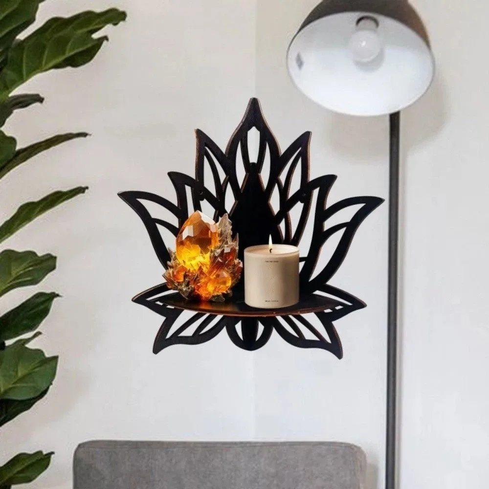 Creative Hollowed Out Butterfly Shaped Shelf Wall-Mounted Artistic Flower Wall Shelf Home Decor Display Shelf Living Room