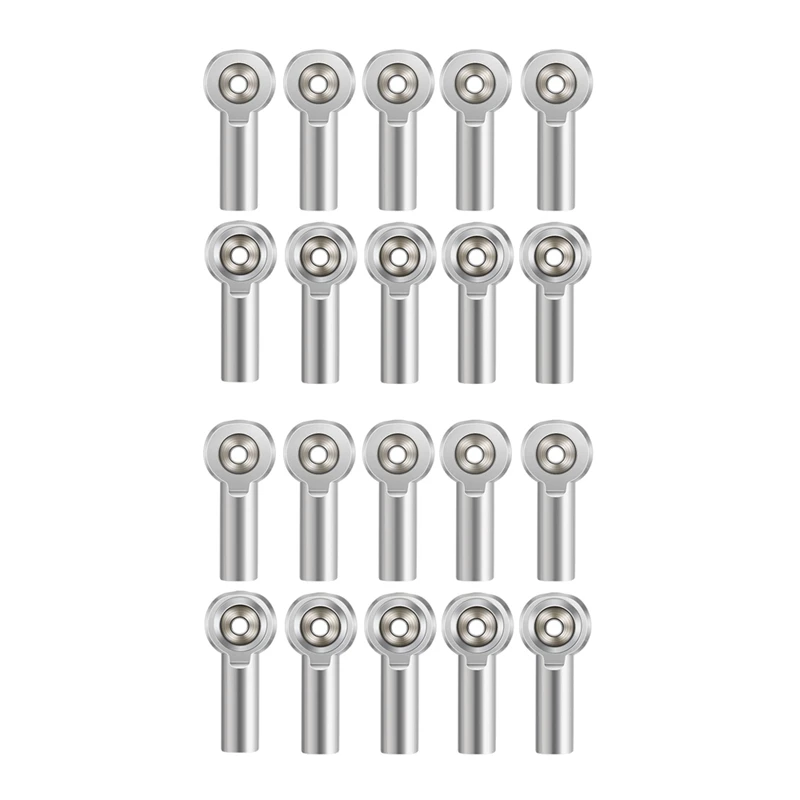 

20Pcs M4 Metal Tie Push Link Rod End Joint Ball Head Holderfor 1/10 RC Truck Buggy Crawler Car