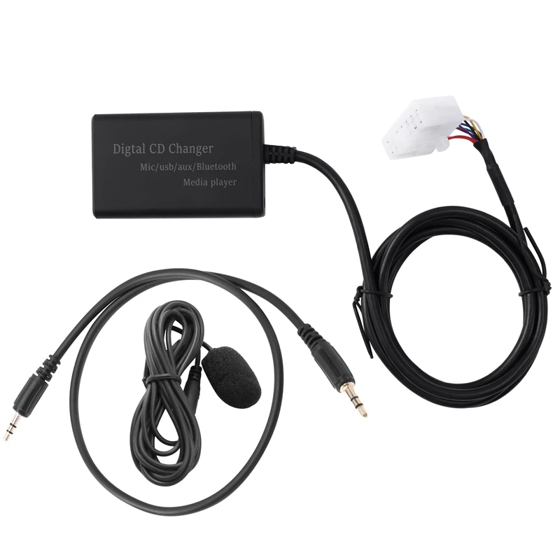 Usb Aux Bluetooth Auto Digitale Muziek Cd Wisselaar Adapter Voor Toyota (5 + 7)Pin Camry Corolla Lexus Rav4 Yaris