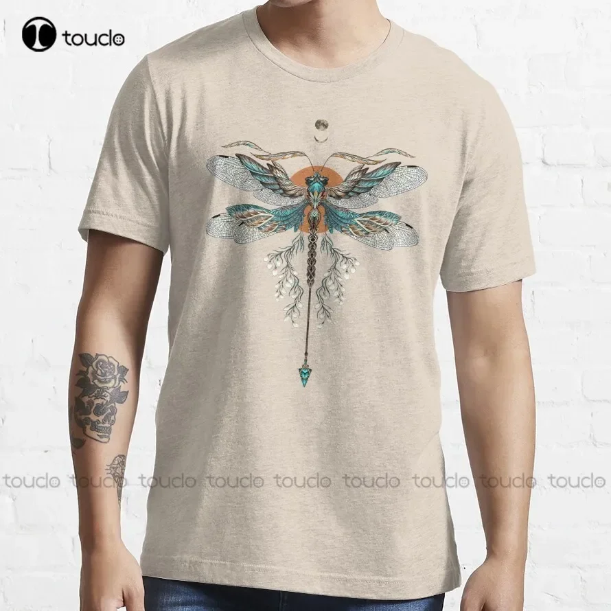 Dragon Fly Tattoo T-Shirt Christian Shirts For Women Custom Aldult Teen Unisex Digital Printing Tee Shirt Fashion Funny Xs-5Xl