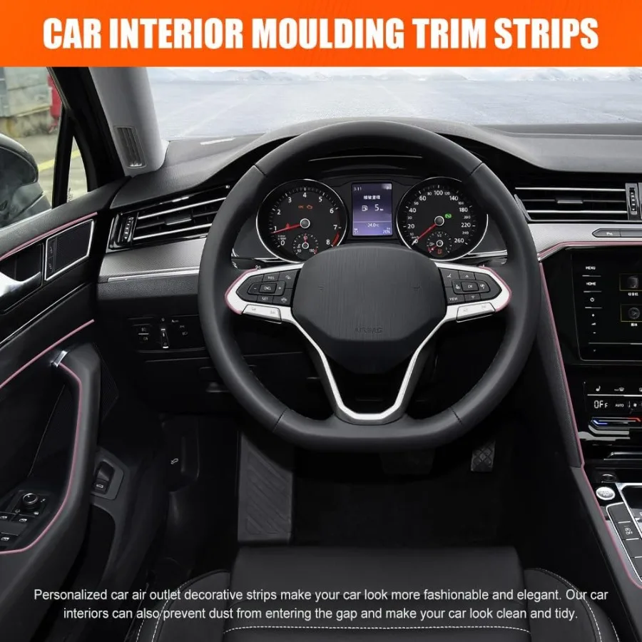 سيارة الداخلية صب شرائط الكسوة 33Ft/10M العالمي الكهربائي الديكور حشو إدراج شرائط لتصفيف لوحة القيادة DIY F