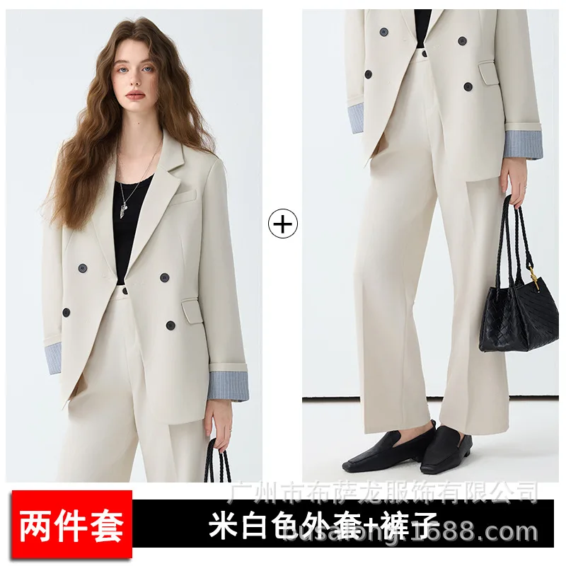 Double Breasted Women's Suit2025New high-end youthful elegant casual professional suit #6
