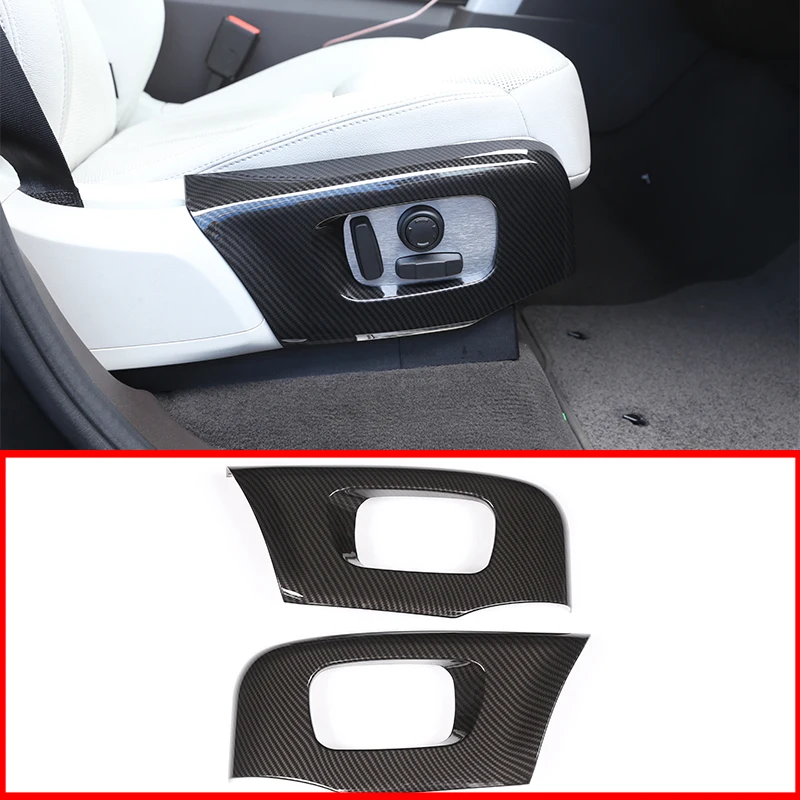 2 Pcs For Land Rover Discovery 5 L462 LR5 2017-18 Range Rover Velar RR Sport 2018 ABS Car Seat Side Cover Frame Trim