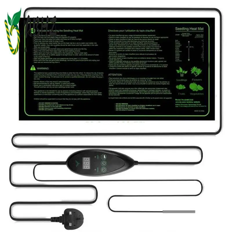 

Нагревательный коврик ABHZ-Plant, теплая подушка для домашних животных, инкубатор, 6-скоростной термостат, водонепроницаемые коврики для теплиц с таймером, вилка европейского стандарта