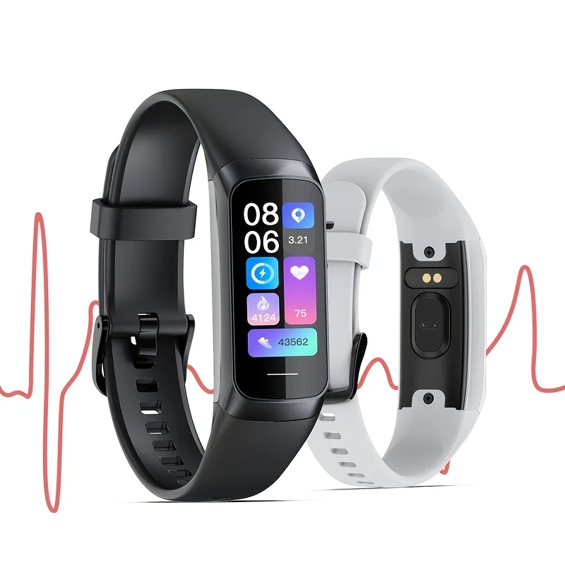 ساعة ذكية، شاشة مراقبة معدل ضربات القلب 24/7، تتبع داخلي وخارجي، مراقبة النوم، 5 أجهزة الصراف الآلي مقاومة للماء