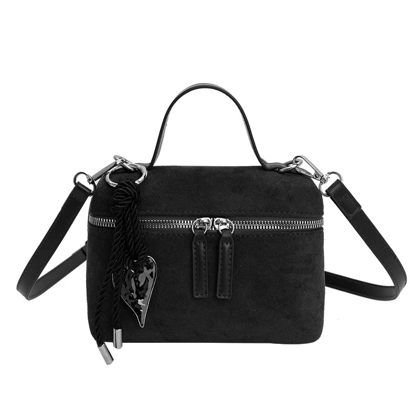 

2025 модные сумки для женщин, высококачественные молодежные сумки, однотонные универсальные сумки на плечо в стиле ретро из искусственной замши, большая вместимость