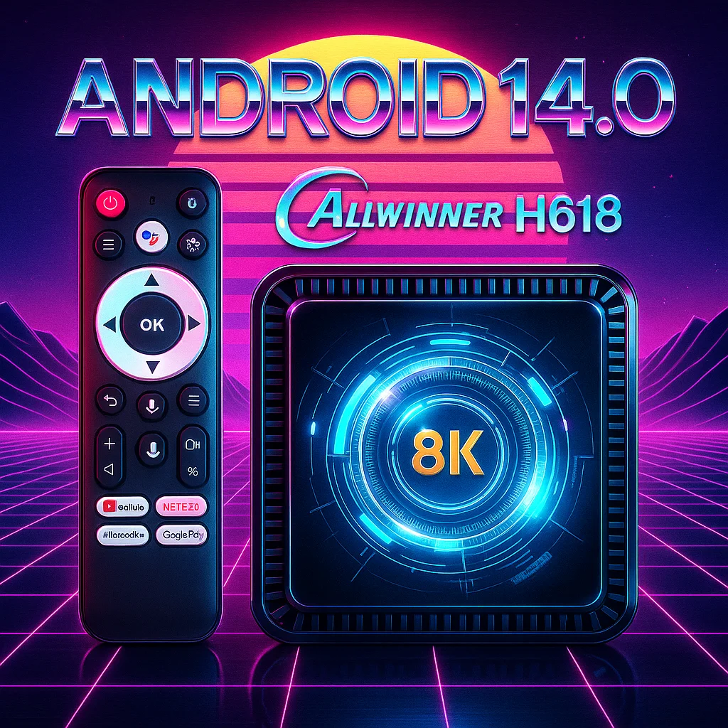 Android 14 TV Box 8K 60FPS Decoding HDR10 Dual Band WiFi 5GHz Bluetooth5.4 Smart Media Player Set Top Box Home Theater Streaming