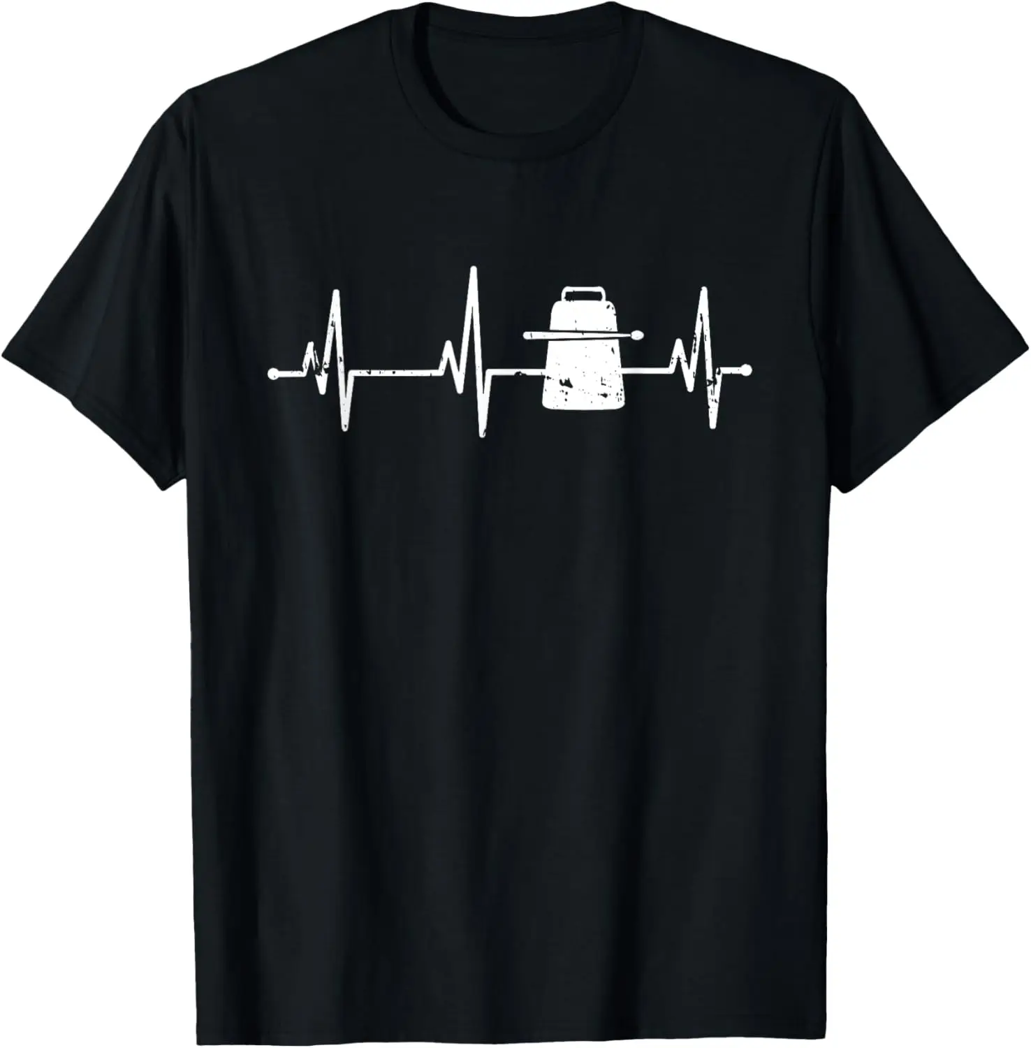

Футболка Heartbeat More Cowbell с юмором для любителей музыки