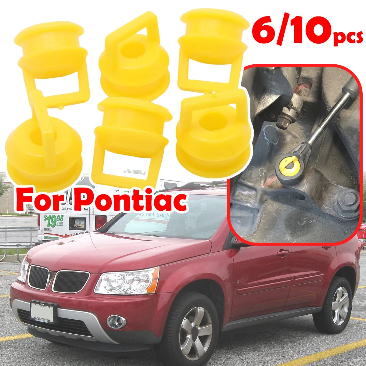 6/10 قطعة ل بونتياك G6/تورنت/السباق الكبرى التحول كابل الربط جلبة طقم تصليح الأربطة المطاطية جروميت كليب اكسسوارات السيارات