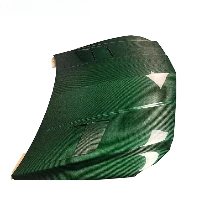 Real Green Carbon Fiber Bonnet Front Hood New Condition Perfect Fit for W218 CLS63 4