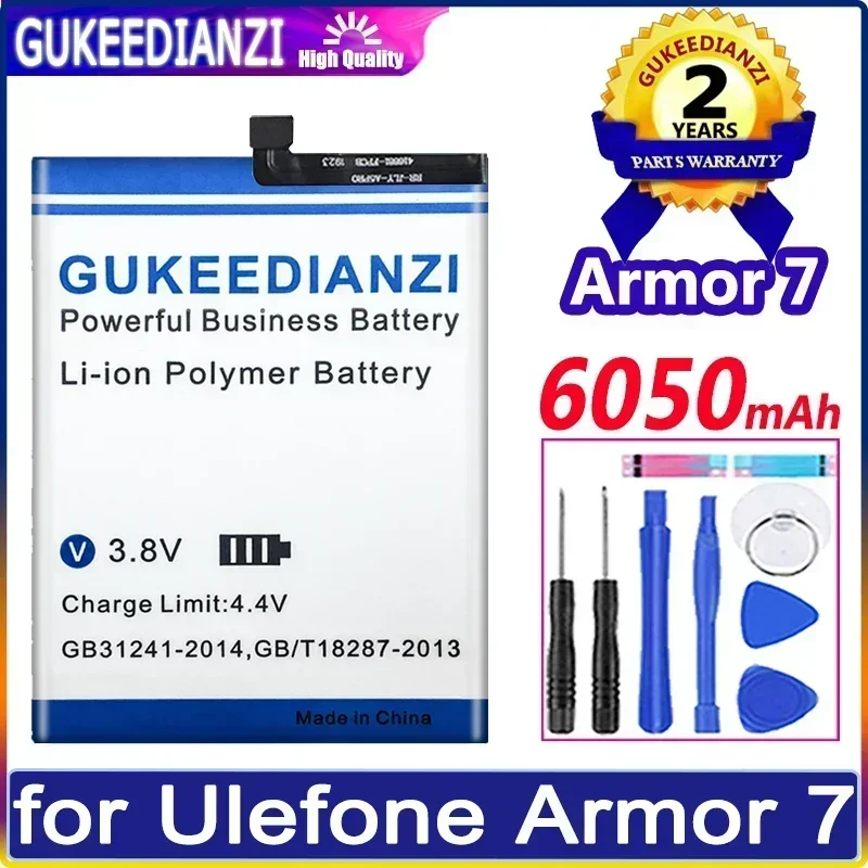 Bateria 6050mAh High Capacity Rechargeable Mobile Phone Battery For Ulefone Armor7 / Armor 7