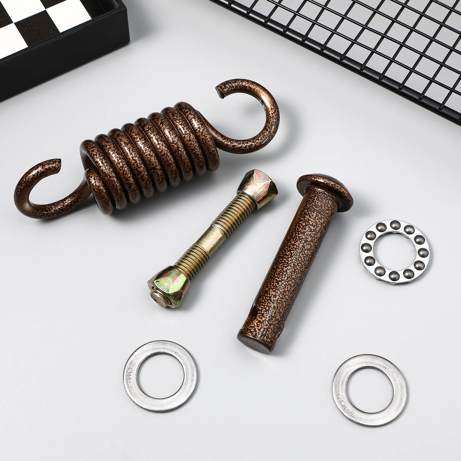 1 Set Edelstahl Hängematte Ersatz Haken Frühling Schnalle Kit Mit Schraube Bolzen Langlebig Hängen Stuhl Montage Teile Für Veranda