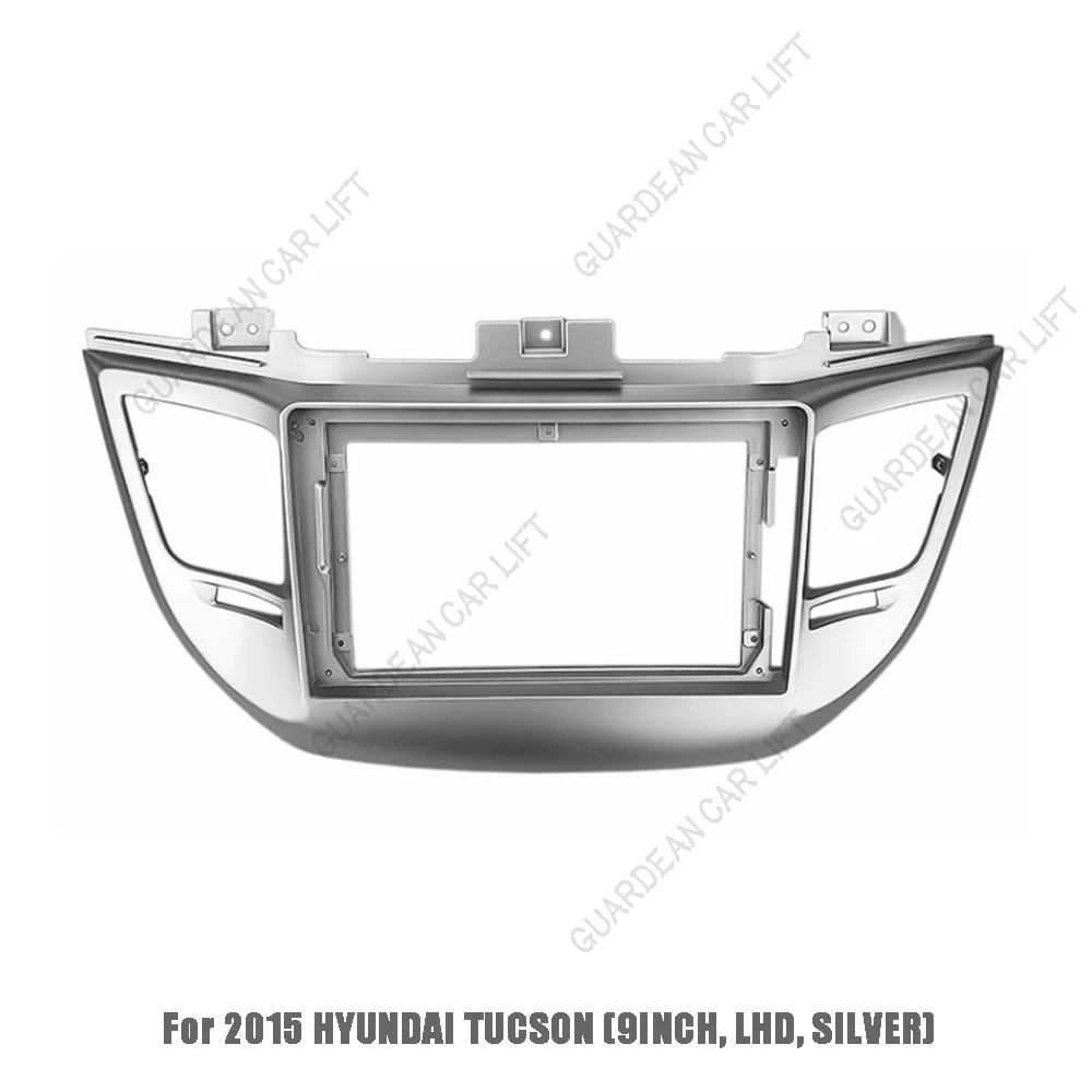Radio con GPS para coche, reproductor estéreo MP5, 2 Din, Panel de unidad principal, marco de instalación, para HYUNDAI Tucson 2015 ~ 2017(9