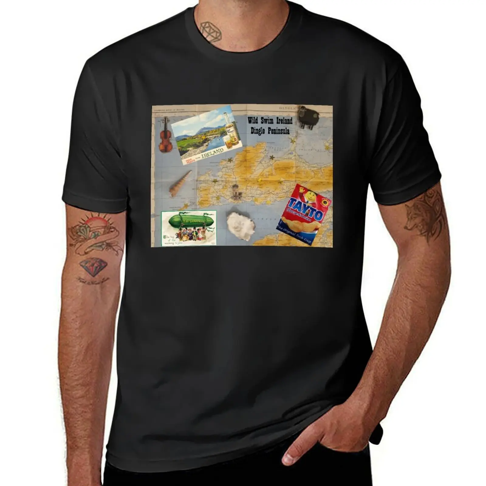 

Swim Wild in Ireland along the Dingle Peninsula T-Shirt vintage tops men clothings