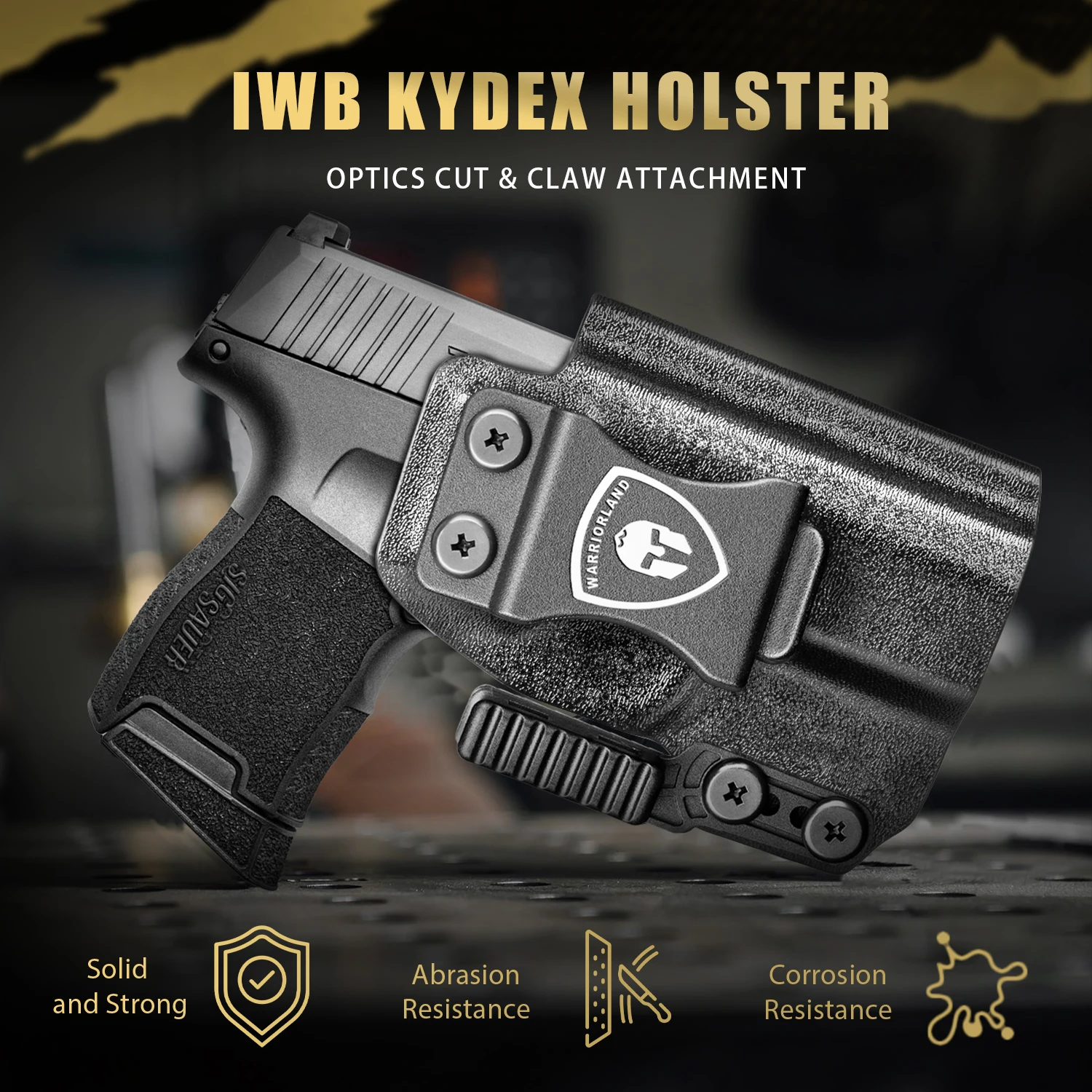 Imagem -06 - Iwb Kydex Coldre Fit Sig Sauer Pistola Dentro Cintura Garra Óptica Corte Mão Direita P365 P365x P365 Sas