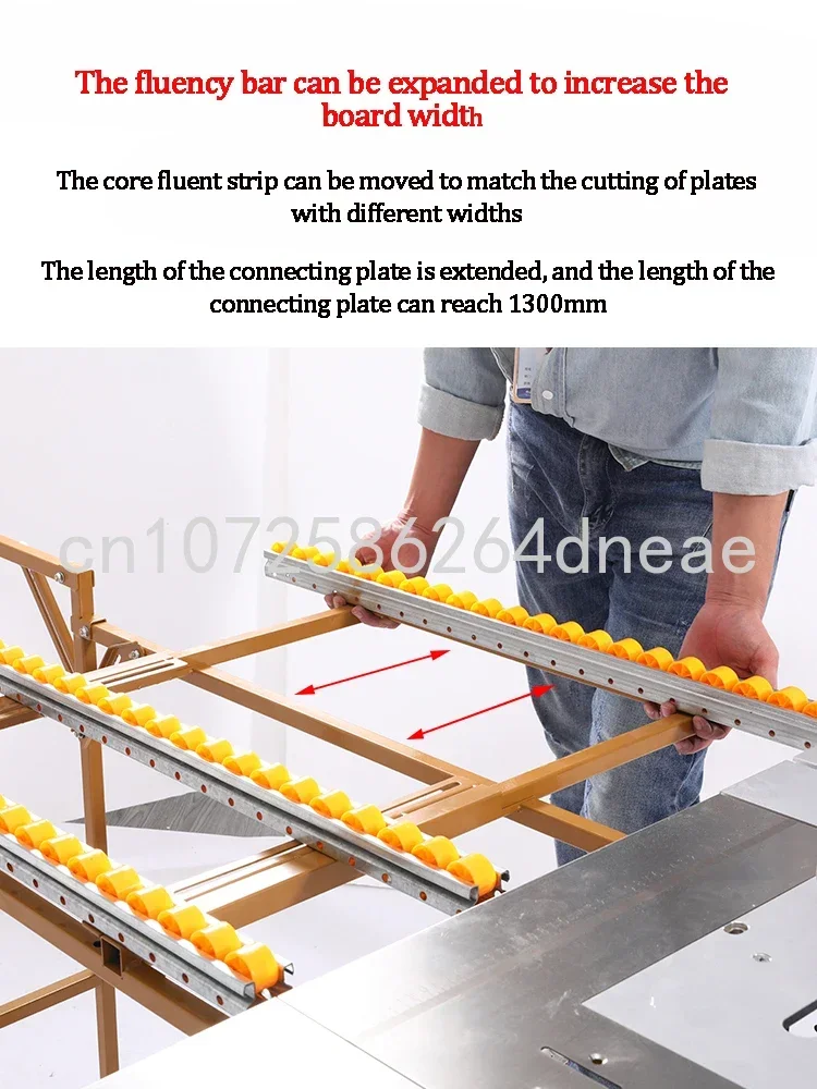 Rocker Type Woodworking Precision Sliding Table Multifunctional Foldable Table Brushless Motor Cutting Saw