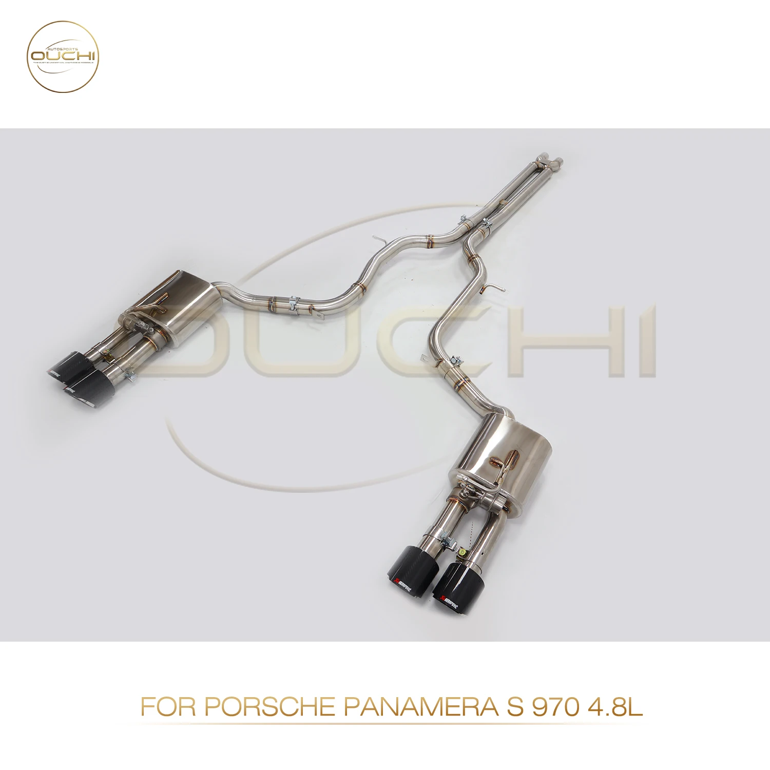 OUCHI-aço inoxidável sistema de escape, desempenho Catback para Porsche Panamera GTS S 970, 4.8L carro eletrônico válvula silencioso