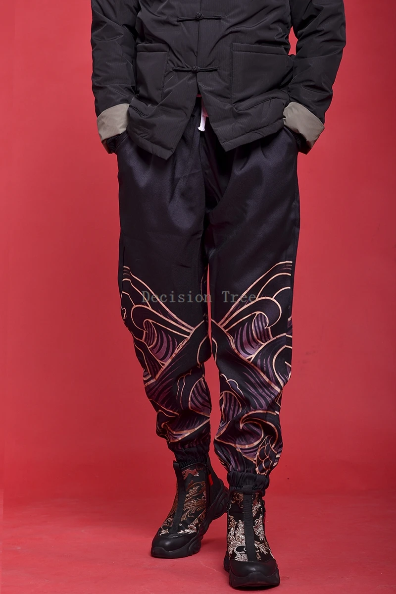 2025 monaco shaolin kung fu pantaloni di arti marziali wushu mutandoni buddha buddista zen laici pantaloni da meditazione kung fu pantaloni da corsa