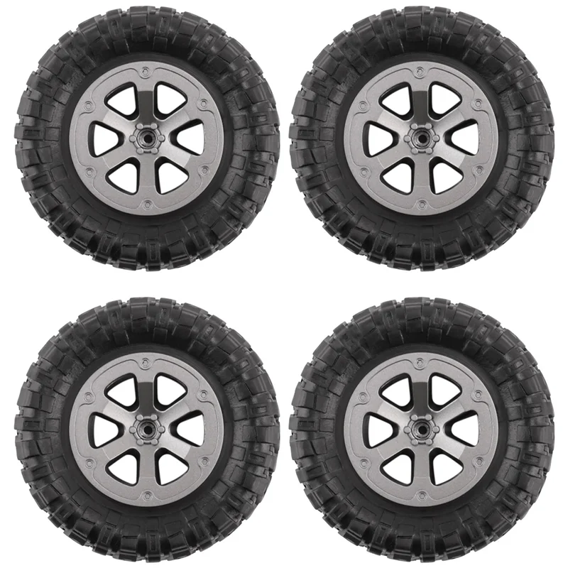 B49B-4Pcs 73 مللي متر الإطارات الإطارات عجلة ل WPL C14 C24 B24 B36 MN D90 MN-90 MN99S FY003 FY004 RC ترقية أجزاء السيارة الملحقات