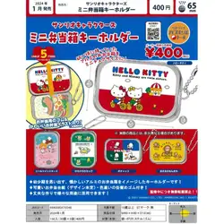 Original Sanrio Hello Kitty Gashapon Cute Anime Capsule Toys Mini Bento Box Bag Keychain Kawaii Figure Kids Gift