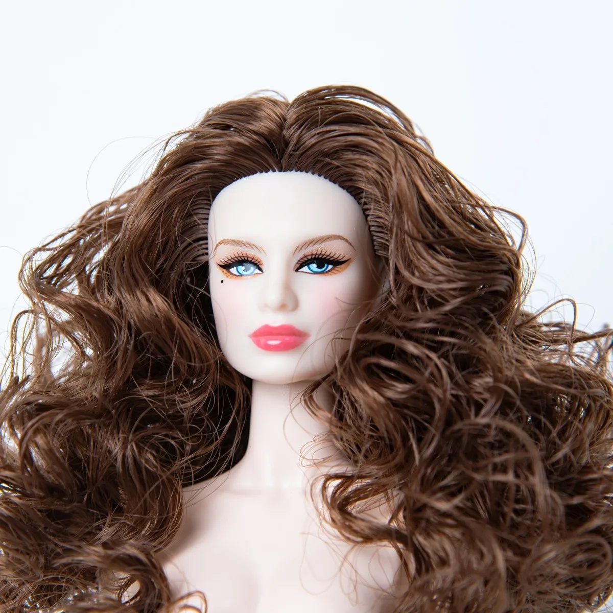 프로급 12.6인치 1/6 BJD 인형 - 12개 관절 조형물, 정교한 메이크업, 풍성한 머리카락, 데스크탑 장식품(의류 없음)