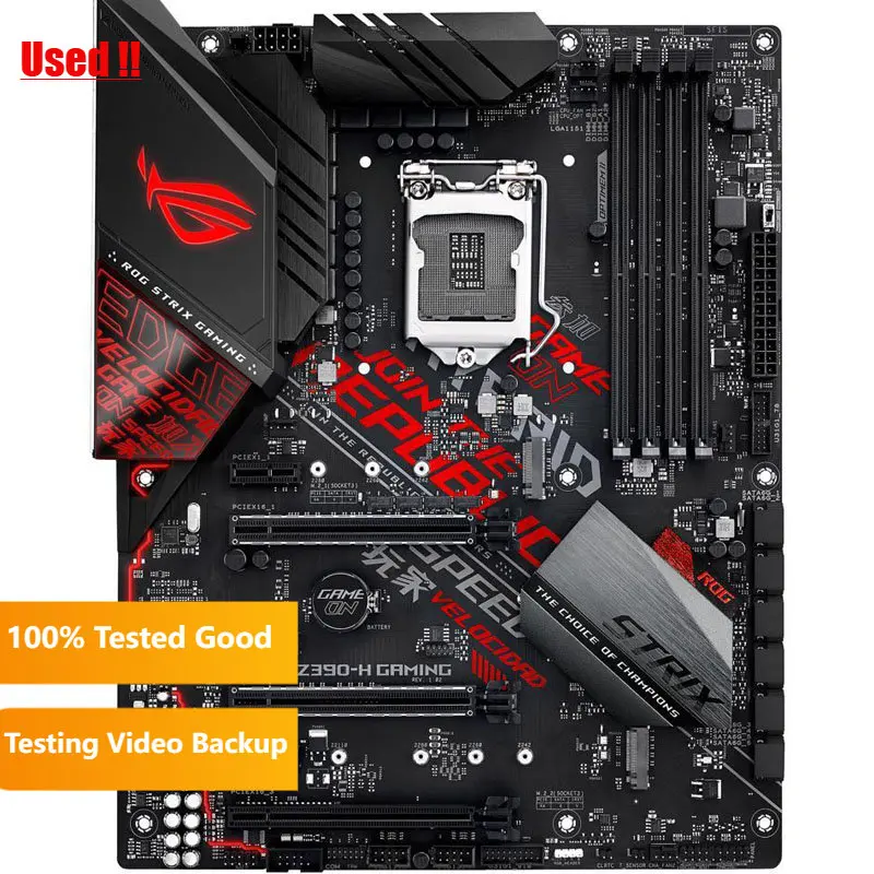 ASUS ROG Strix Z390-H Gaming Motherboard LGA1151 (Intel 8th and 9th Gen) ATX DDR4 DP HDMI M.2 USB 3.1 Gen2 Gigabit LAN