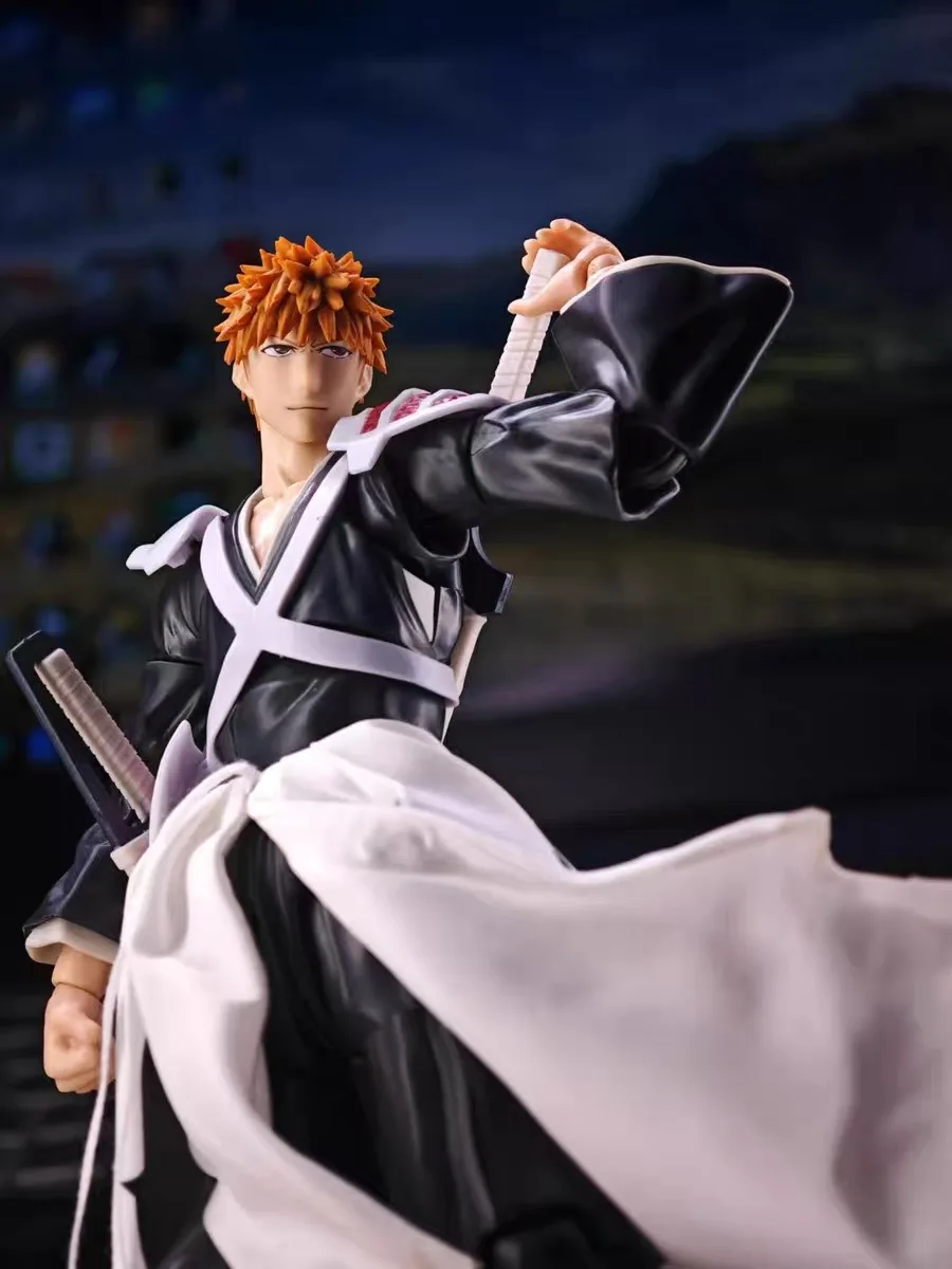 Shinigami Bleach BLEACH SHF Kurosaki Ichigo Cloth Skirt Anime Action Figure Skirt Hem Toy Accessories Built-In Wire Gift