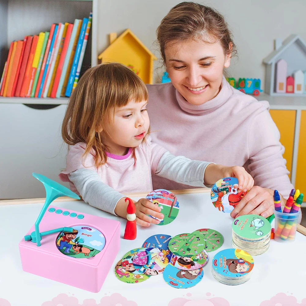 Puzzle pour enfants, musique endormie pour bébés, phonographe de la petite enfance, Machine d'apprentissage des langues, cadeaux d'anniversaire pour enfants