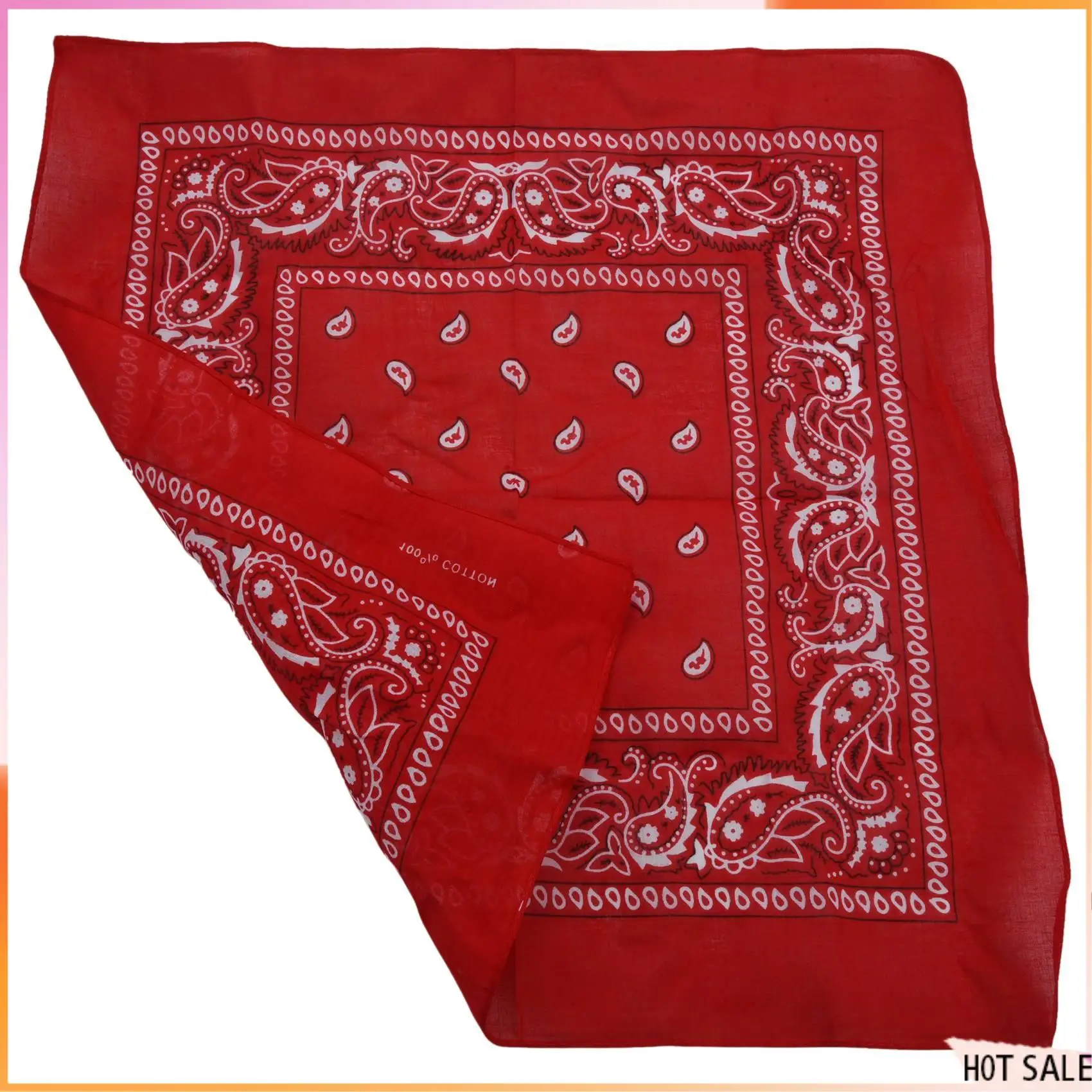 

B72A Set Of 3 Bandanas Paisley Man And Woman 57 X 57 Cm