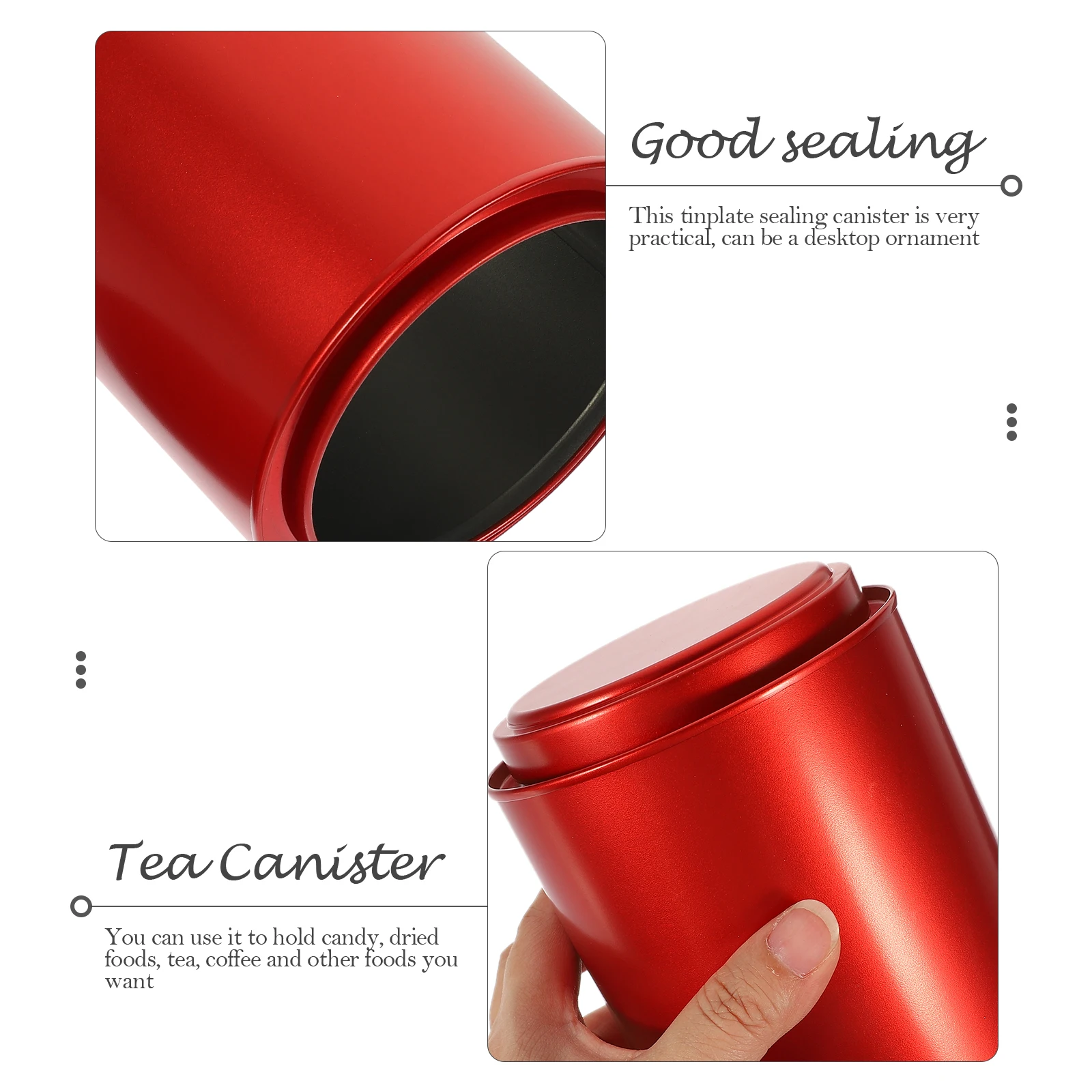 

Tea Canisters for Loose Kitchen Containers Airtight Storage with Lids Tin Leaves Organizer Bags