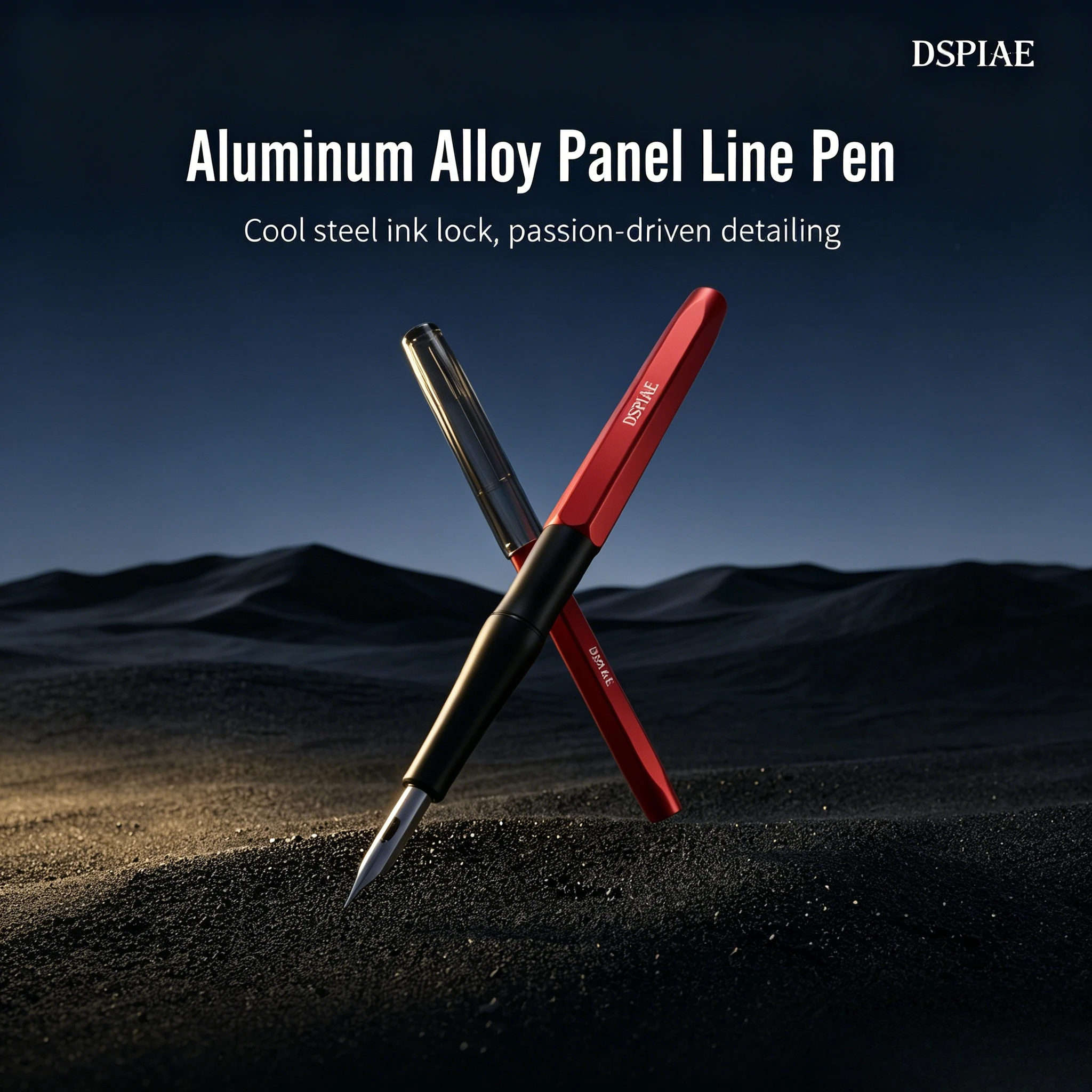 DSPIAE AT-PL PRO Panel Line Pen for Gunpla Model Making Anti-scratch High-Capacity Ink Lock Ergonomic Alloy Detailing Tools