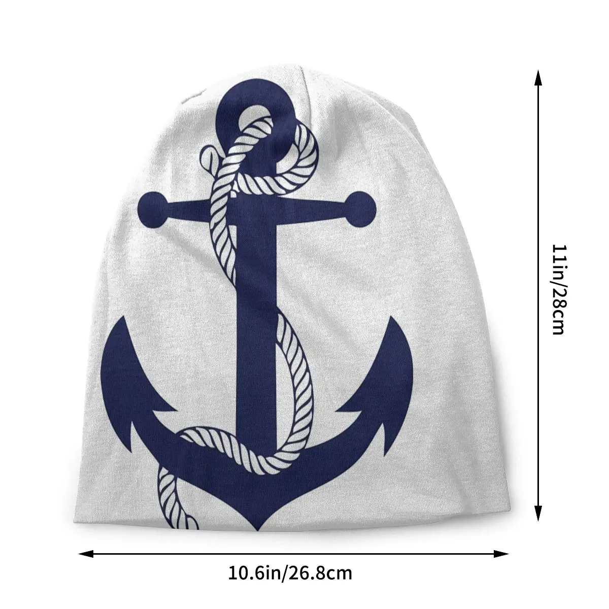 Special Thin Skullies Beanies Outdoor Caps For Men Women Nautical Anchor Ski Caps Bonnet Hats