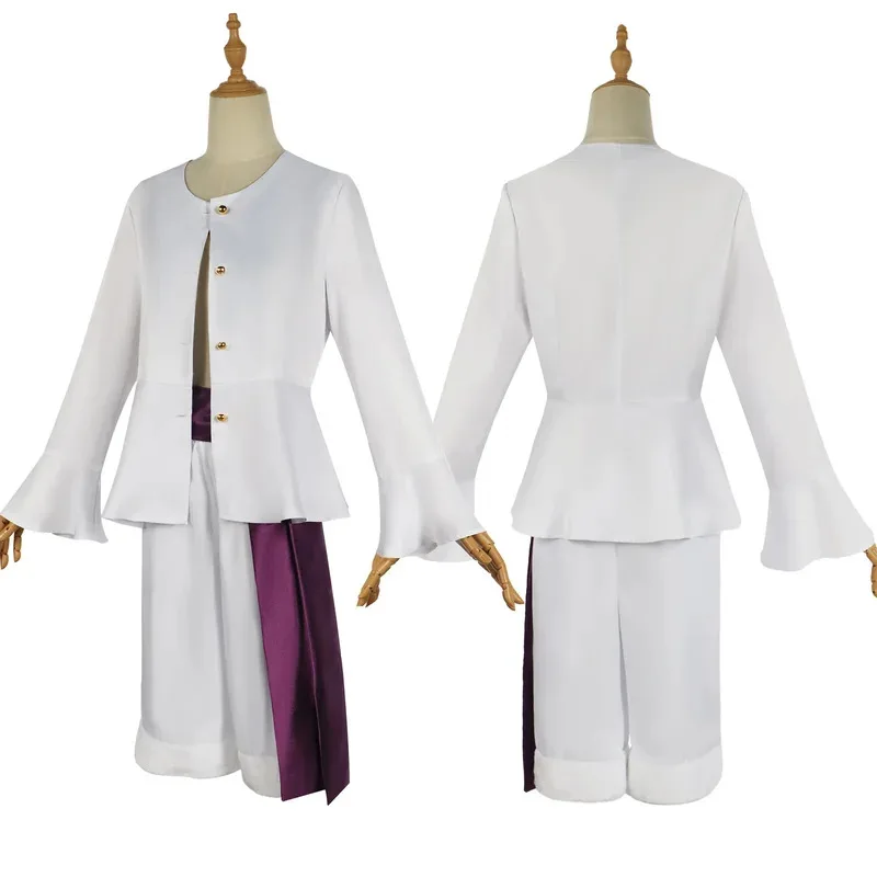 أزياء أنيمي القرد D لوفي التأثيرية معطف أحمر سترة بيضاء بدلة موحدة لوفي كيمونو للرجال والكبار والأطفال حفلة كرنفال الهالوين