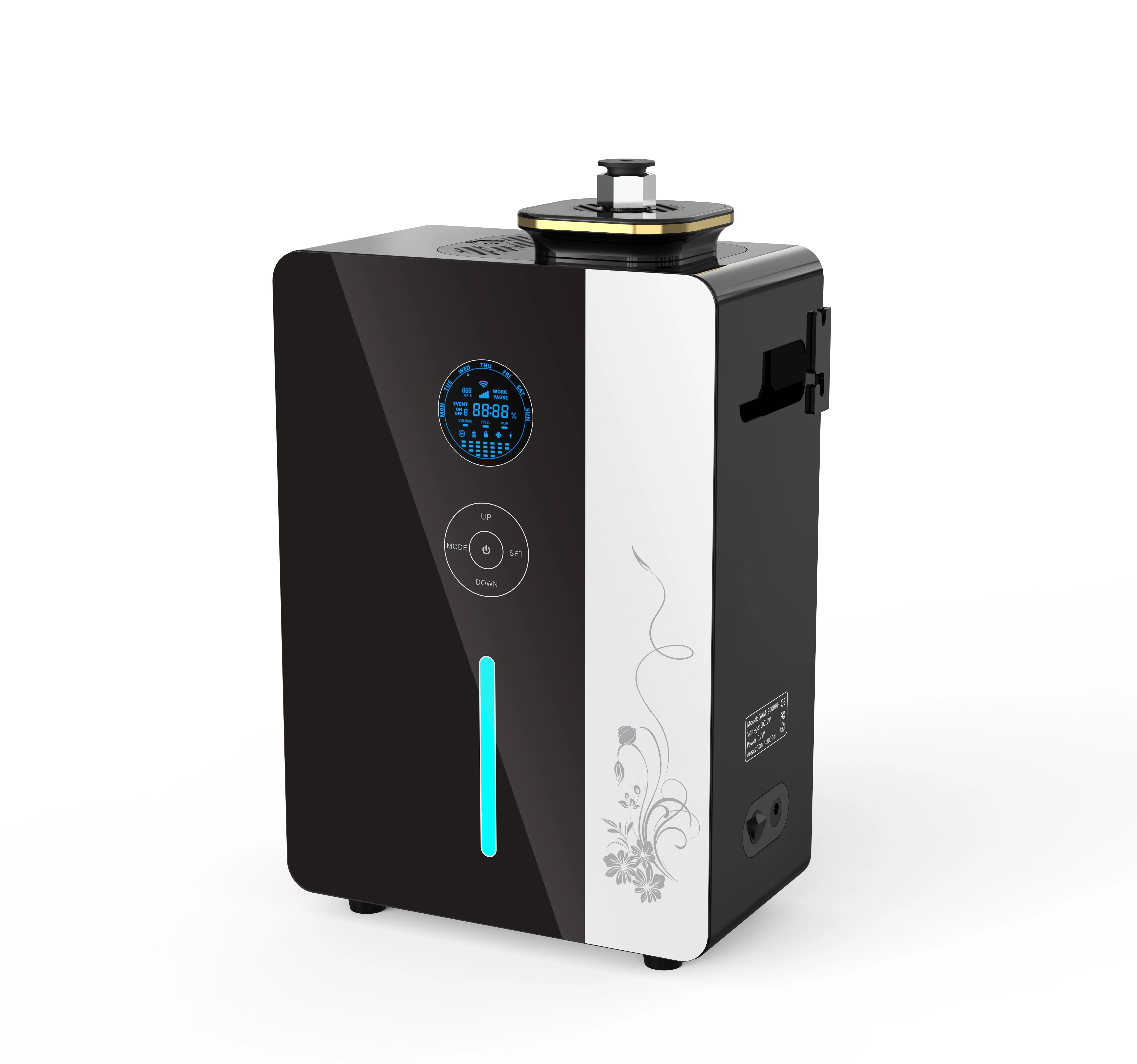 

Factory Direct Sell Metal App Smart Machine Scent Fragrance Silent 360 Degree Waterless Automatic Spray Aroma Oil Diffuser 800ml