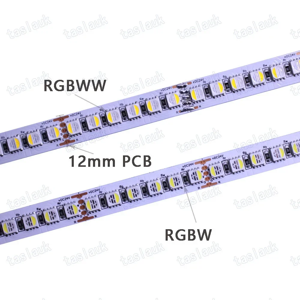 DC12V 24V RGBW RGBWW RGB Color 5050 LED strip tape 600LED/5M 120leds/M white 6000K /warm white 3000K 4000K Neutral white  RGB