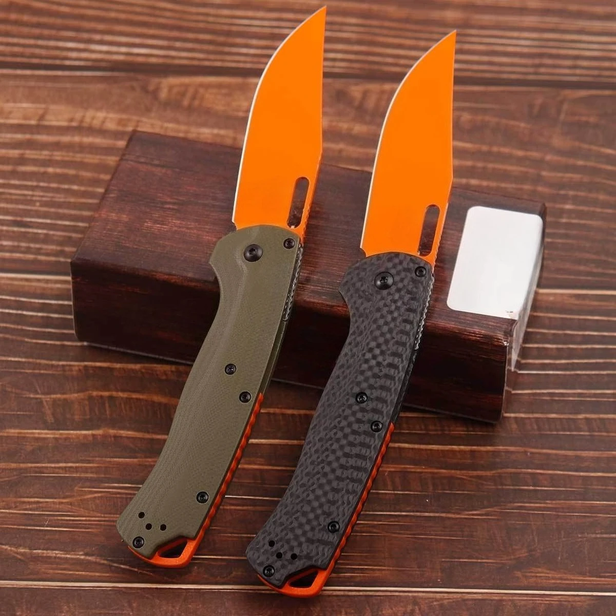 

Многофункциональный складной нож для походов и рыбалки 15535 с лезвием из стали CPM-154, рукоять из карбонового волокна/G10, инструмент EDC для активного отдыха