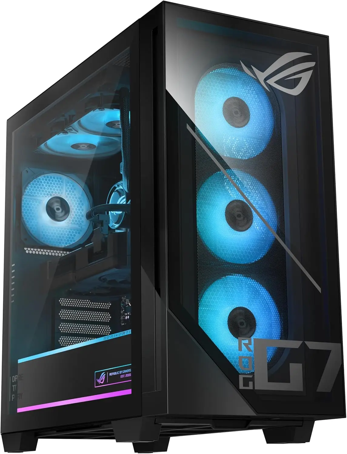 

ASUS ROG G700 (2025) Gaming Desktop PC, Intel® Core™ Ultra 7 265KF Processor, NVIDIA® GeForce RTX™ 5070, 1TB M.2 NVMe™ PCIe