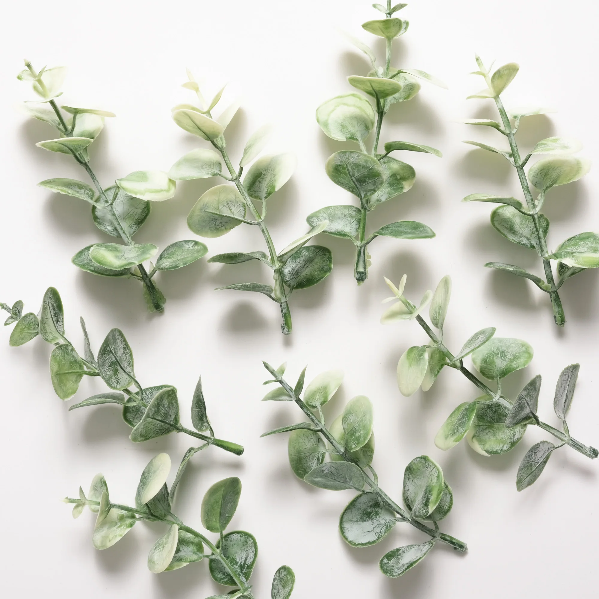 Artificial Eucalyptus Filler / Two-Tone Eucalyptus Sprays Plastic Greenery For DIY Crfats Bouquet Crown Corsage Decor Fake Plant