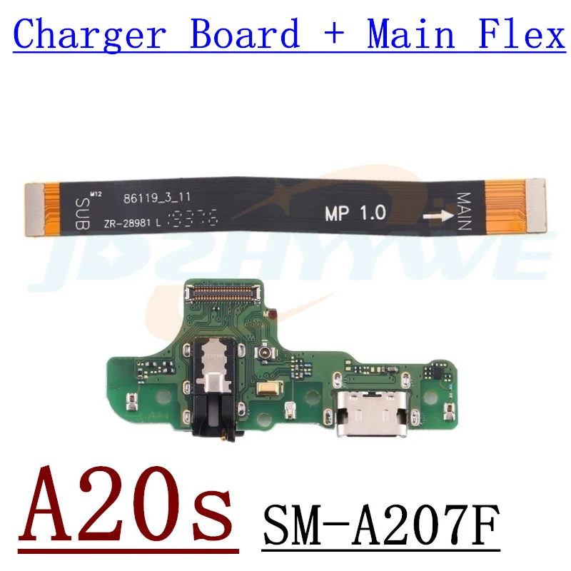 USB Fast Charging Charger Board For Samsung Galaxy A10 A20 A30 A40 A50 A60 A70 A80 A30S A50S A70S Main Motherboard Flex Cable