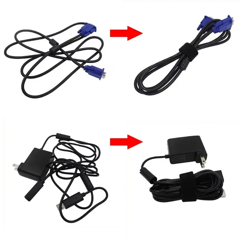 Hook Loop Cable Ties Width 10/15/20/25mm USB Cable Winder Cable Organizer Mouse Wire Earphone Holder Cord Management Tape