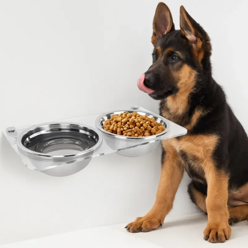 For Popular Hanging Pet Bowl Dog Cat Feeder Water Dispenser Food Basin Wholesale Home Travel Portable Supplies