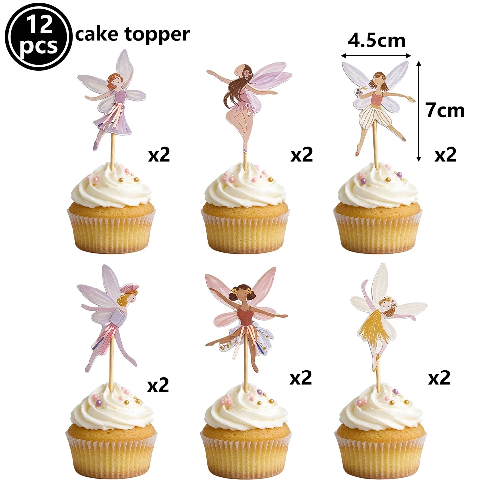 Fee Kuchen Topper Fee Geburtstag Dekoration Cupcake Topper Flügel Engel Fee Kuchen Topper Kuchen Dekoration – Detail 2