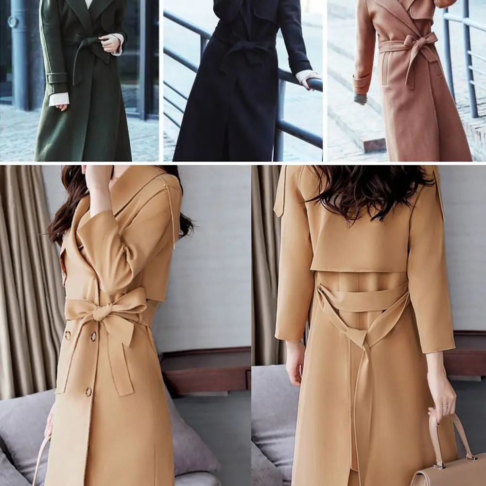 Cinturón de lana sintética para abrigo clásico de moda, tipo chaqueta o fajín.