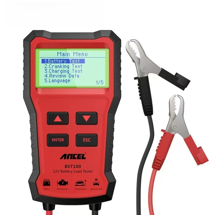 

HOT ANCEL BST100 Car Battery Tester 12V car Diagnostic Tools Digital AGM GEL Cell100-2000 CCA 30-100 AH Load Charging Cranking