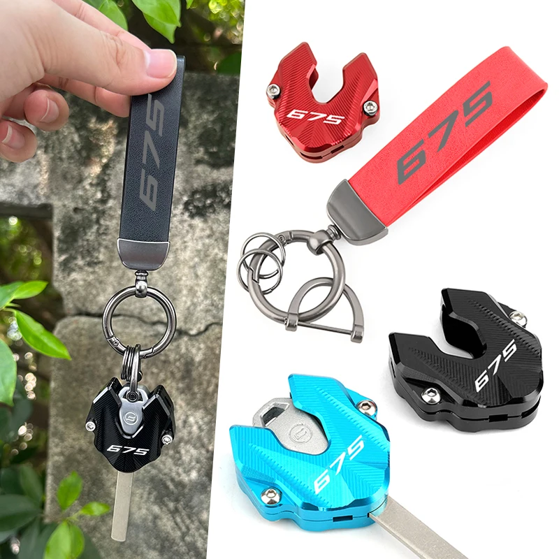 For CFMOTO 675NK 675SR 675SR-R 675SS CF 675 NK SR SR-R SS 2024 2025 Motorcycle Accessories Key Case Cover Shell KeyChain Keyring