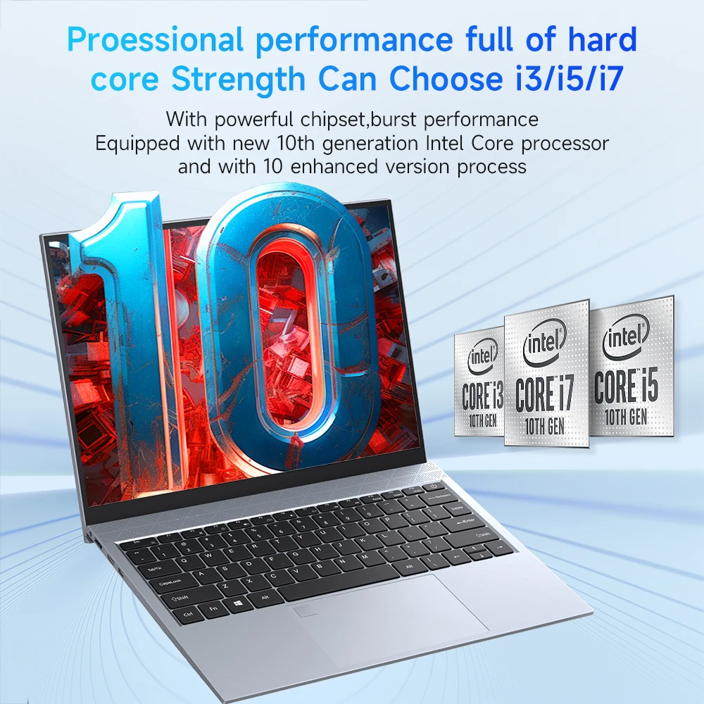 كمبيوتر محمول للأعمال Win11 Pro 13.5 بوصة IPS 1080P 10th Gen Intel رباعي النواة I5-1035G7 8GB DDR4 256GB SSD Core I5 كمبيوتر محمول